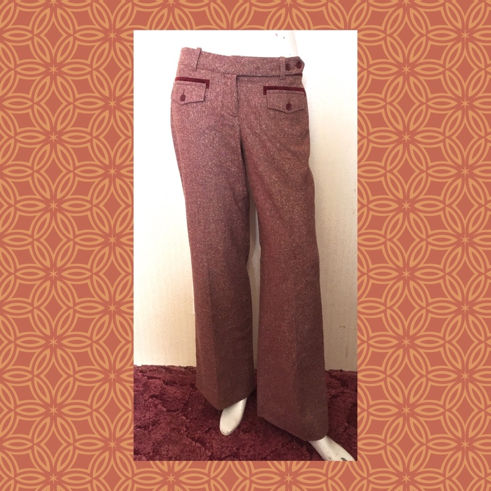 ♥️ELEVENSES an ANTHROPOLOGIE brand Wool Wide Leg Trousers